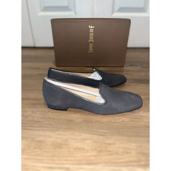 NWT ANTHROPOLOGIE jon Josef Womens Grey  Suede Slip-On Loafers Size 6 - Picture 4 of 7